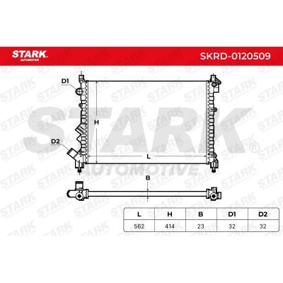 Radiator, Engine Cooling Stark SKRD-0120509 SKRD-0120509 - photo 5