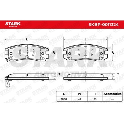 Brake Pads Set Stark SKBP-0011324 SKBP-0011324 - photo 6