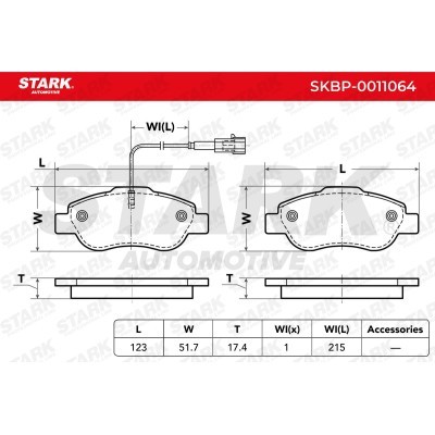 Brake Pads Set Stark SKBP-0011064 SKBP-0011064 - photo 3