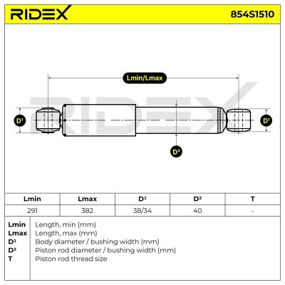 Shock Absorber RIDEX 854S1510 854S1510 - photo 7