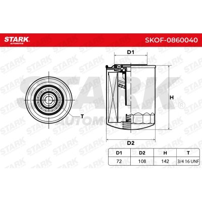 Oil Filter Stark SKOF-0860040 SKOF-0860040 - photo 2
