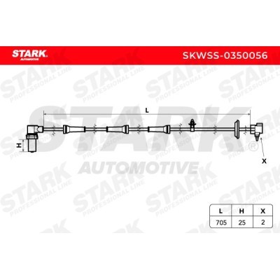 ABS Sensor Stark SKWSS-0350056 SKWSS-0350056 - photo 3