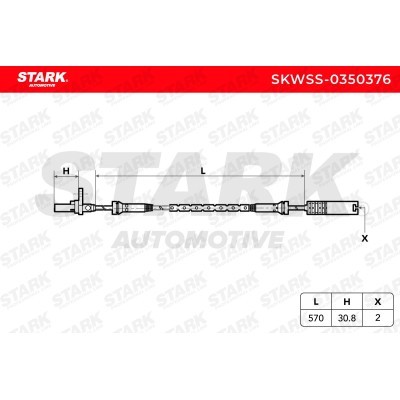 ABS Sensor Stark SKWSS-0350376 SKWSS-0350376 - photo 6