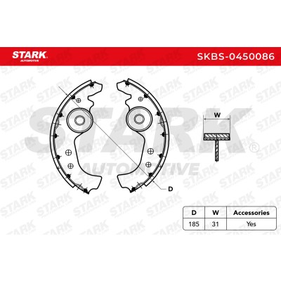 Brake Pads Set Stark SKBS-0450086 SKBS-0450086 - photo 5