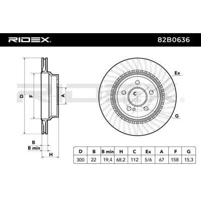 Brake Disc RIDEX 82B0636 82B0636 - photo 4