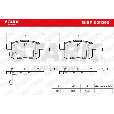 Brake Pads Set Stark SKBP-0011296 SKBP-0011296 - photo 6