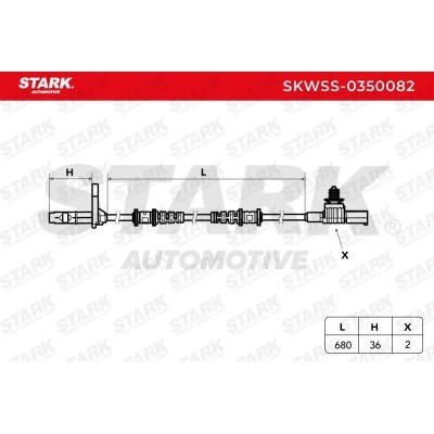ABS Sensor Stark SKWSS-0350082 SKWSS-0350082 - photo 3