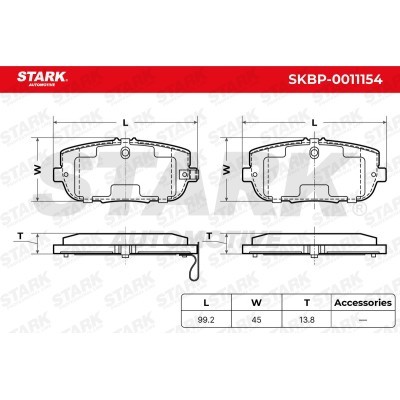 Brake Pads Set Stark SKBP-0011154 SKBP-0011154 - photo 4