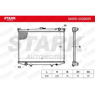 Radiator, Engine Cooling Stark SKRD-0120031 SKRD-0120031 - photo 4