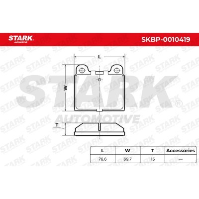 Brake Pads Set Stark SKBP-0010419 SKBP-0010419 - photo 3