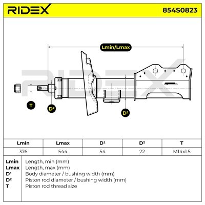 Shock Absorber RIDEX 854S0823 854S0823 - photo 5