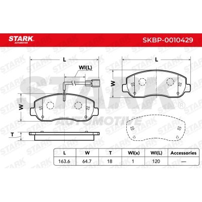Brake Pads Set Stark SKBP-0010429 SKBP-0010429 - photo 2