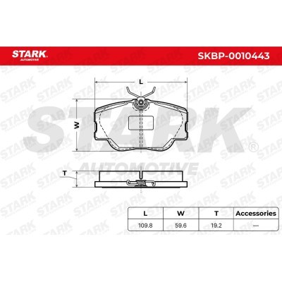 Brake Pads Set Stark SKBP-0010443 SKBP-0010443 - photo 7