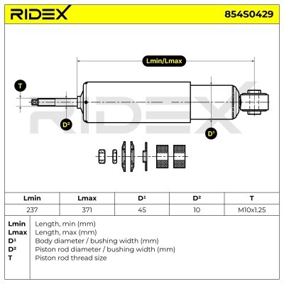 Shock Absorber RIDEX 854S0429 854S0429 - photo 9