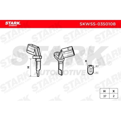 ABS Sensor Stark SKWSS-0350108 SKWSS-0350108 - photo 3