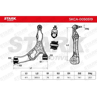 Control Arm Stark SKCA-0050519 SKCA-0050519 - photo 5