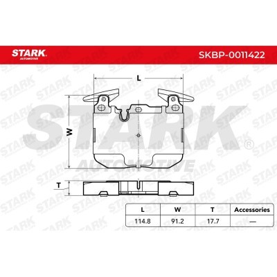 Brake Pads Set Stark SKBP-0011422 SKBP-0011422 - photo 4