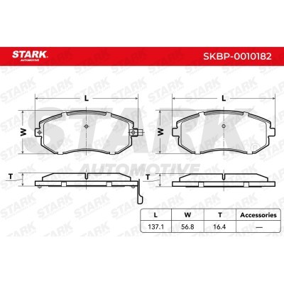 Brake Pads Set Stark SKBP-0010182 SKBP-0010182 - photo 2