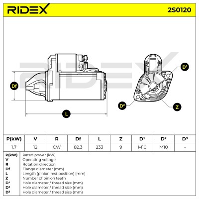 Starter RIDEX 2S0120 2S0120 - photo 7