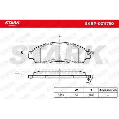Brake Pads Set Stark SKBP-0011750 SKBP-0011750 - photo 6