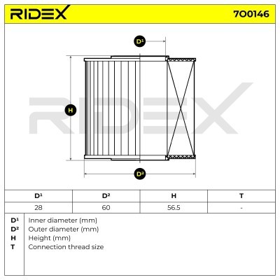Oil Filter RIDEX 7O0146 7O0146 - photo 6