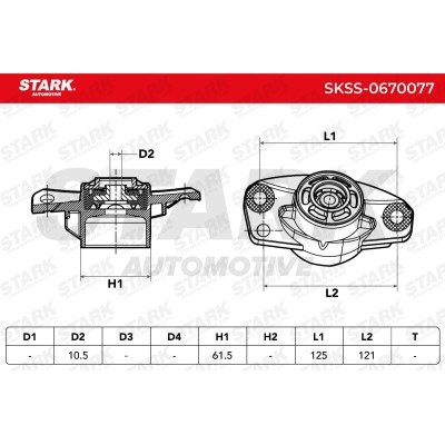 Strut Support Bearing Front Stark SKSS-0670077 SKSS-0670077 - photo 3