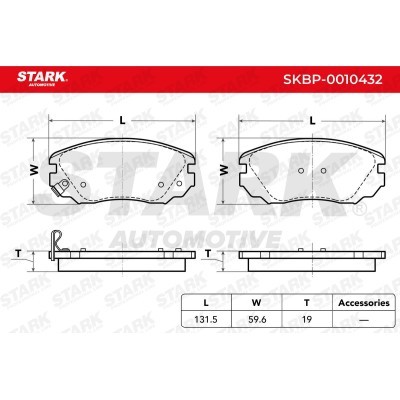 Brake Pads Set Stark SKBP-0010432 SKBP-0010432 - photo 3