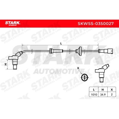 ABS Sensor Stark SKWSS-0350027 SKWSS-0350027 - photo 3
