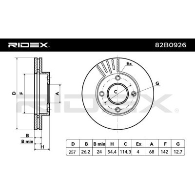 Brake Disc RIDEX 82B0926 82B0926 - photo 6
