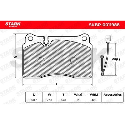 Brake Pads Set Stark SKBP-0011988 SKBP-0011988 - photo 6