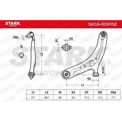 Control Arm Stark SKCA-0051152 SKCA-0051152 - photo 7