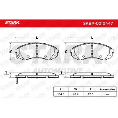 Brake Pads Set Stark SKBP-0010447 SKBP-0010447 - photo 3