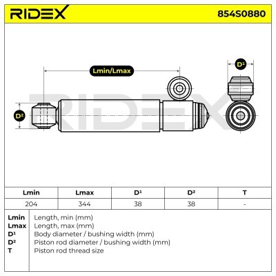 Shock Absorber RIDEX 854S0880 854S0880 - photo 8