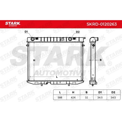 Radiator, Engine Cooling Stark SKRD-0120263 SKRD-0120263 - photo 5