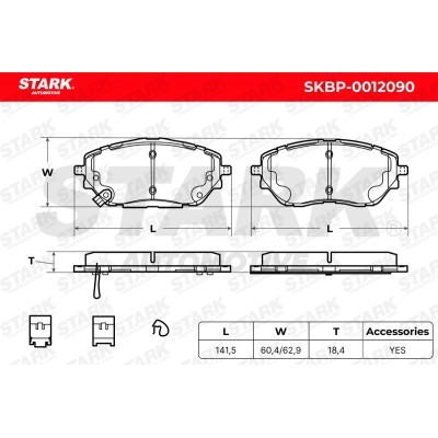 Brake Pads Set Stark SKBP-0012090 SKBP-0012090 - photo 5