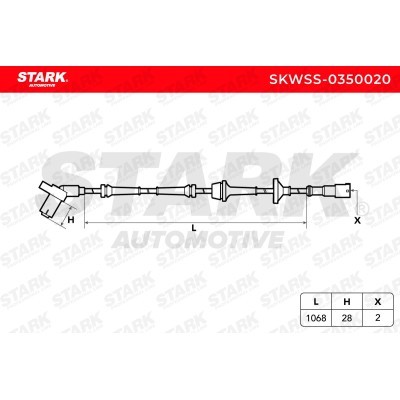 ABS Sensor Stark SKWSS-0350020 SKWSS-0350020 - photo 3