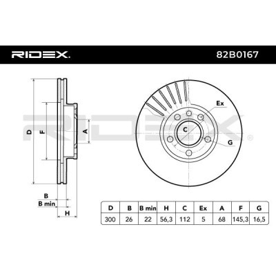 Brake Disc RIDEX 82B0167 82B0167 - photo 6