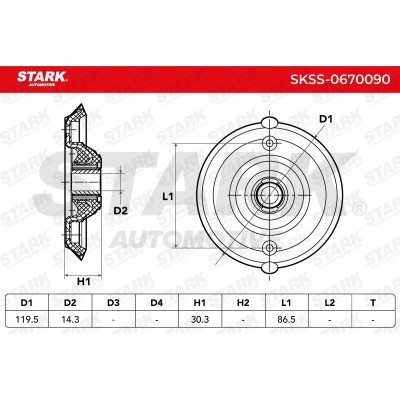 Strut Support Bearing Front Stark SKSS-0670090 SKSS-0670090 - photo 5