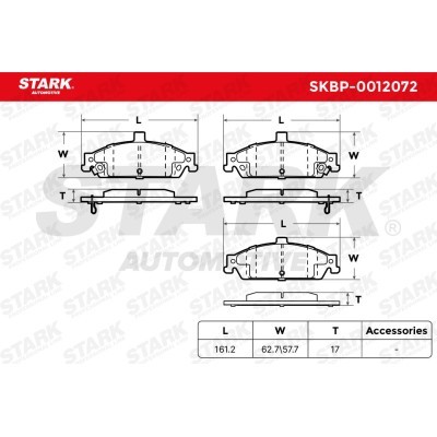 Brake Pads Set Stark SKBP-0012072 SKBP-0012072 - photo 4