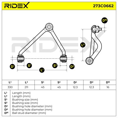 Control Arm RIDEX 273C0662 273C0662 - photo 6