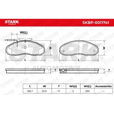 Brake Pads Set Stark SKBP-0011741 SKBP-0011741 - photo 5