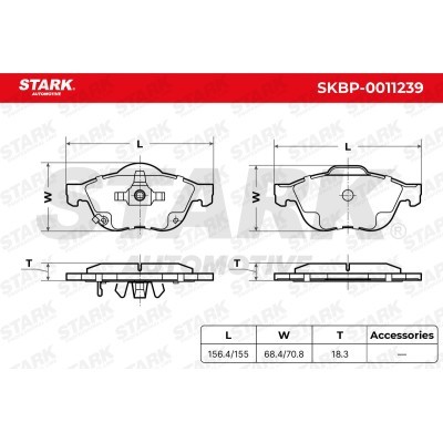 Brake Pads Set Stark SKBP-0011239 SKBP-0011239 - photo 5