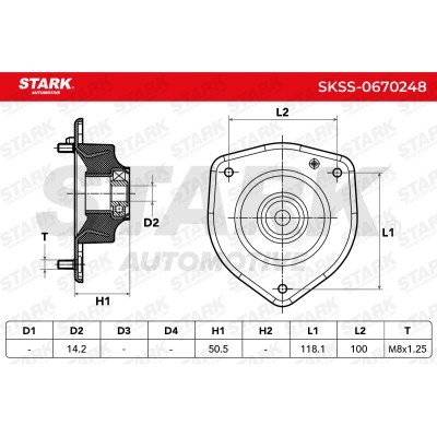 Strut Support Bearing Front Stark SKSS-0670248 SKSS-0670248 - photo 5