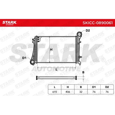 Intercooler, Charger Stark SKICC-0890061 SKICC-0890061 - photo 6