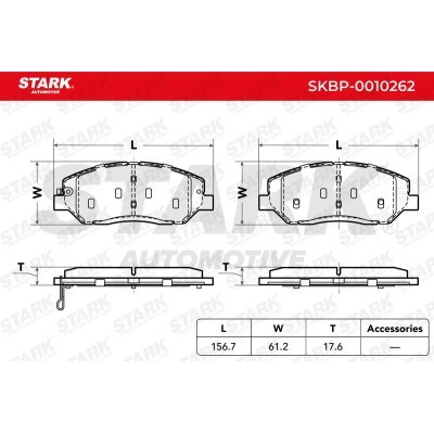 Brake Pads Set Stark SKBP-0010262 SKBP-0010262 - photo 3