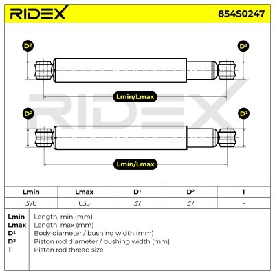 Shock Absorber RIDEX 854S0247 854S0247 - photo 4