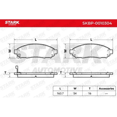 Brake Pads Set Stark SKBP-0010304 SKBP-0010304 - photo 3