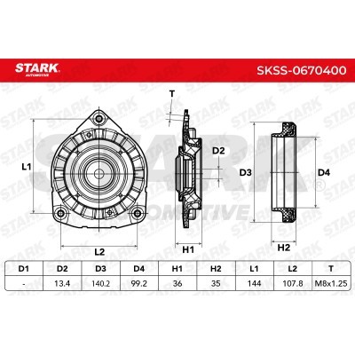 Strut Support Bearing Front Stark SKSS-0670400 SKSS-0670400 - photo 5