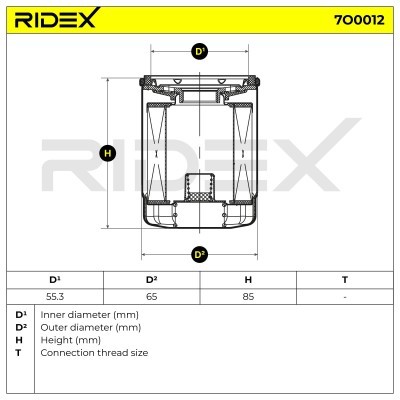 Oil Filter RIDEX 7O0012 7O0012 - photo 6
