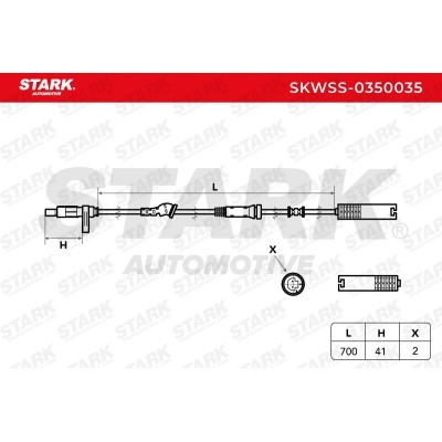 ABS Sensor Stark SKWSS-0350035 SKWSS-0350035 - photo 2